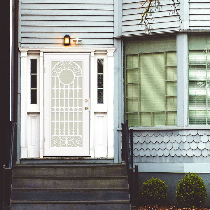 Spaniard Laser Cut Security Storm Door