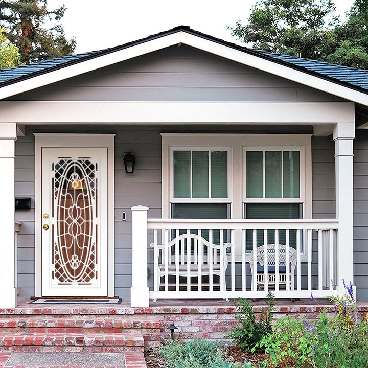 Queenmary Laser Cut Security Storm Door